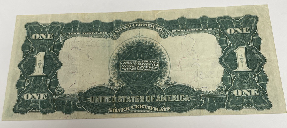 1899 $1 US SILVER CERTIFICATE LARGE NOTE BLACK EAGLE VERY NICE