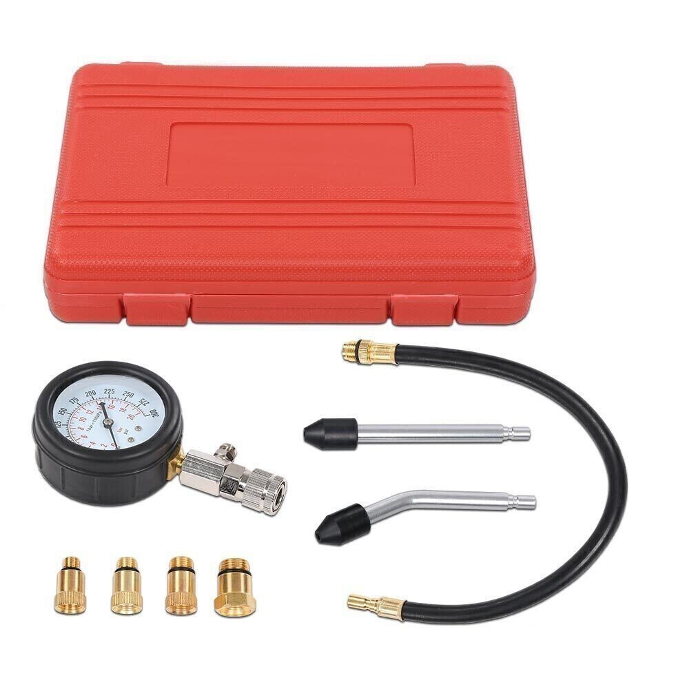 Petrol Engine Cylinder Compression Tester Kit for Automotive Motorcycle Tool Kit