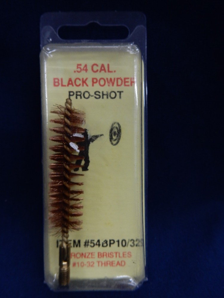 Pro-Shot 54 Cal Bronze Bore Brush 10-32 Cleaning Percussion Muzzleloader