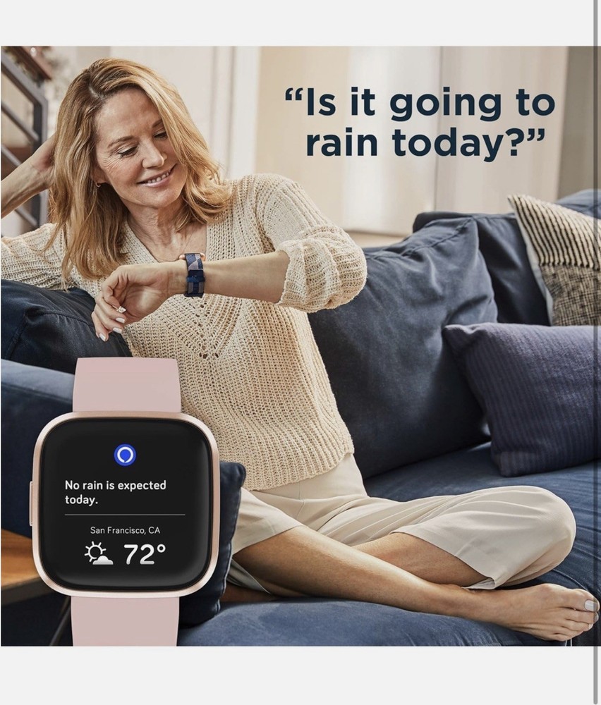 Fitbit Versa 2 Activity Tracker - Petal/Copper Rose