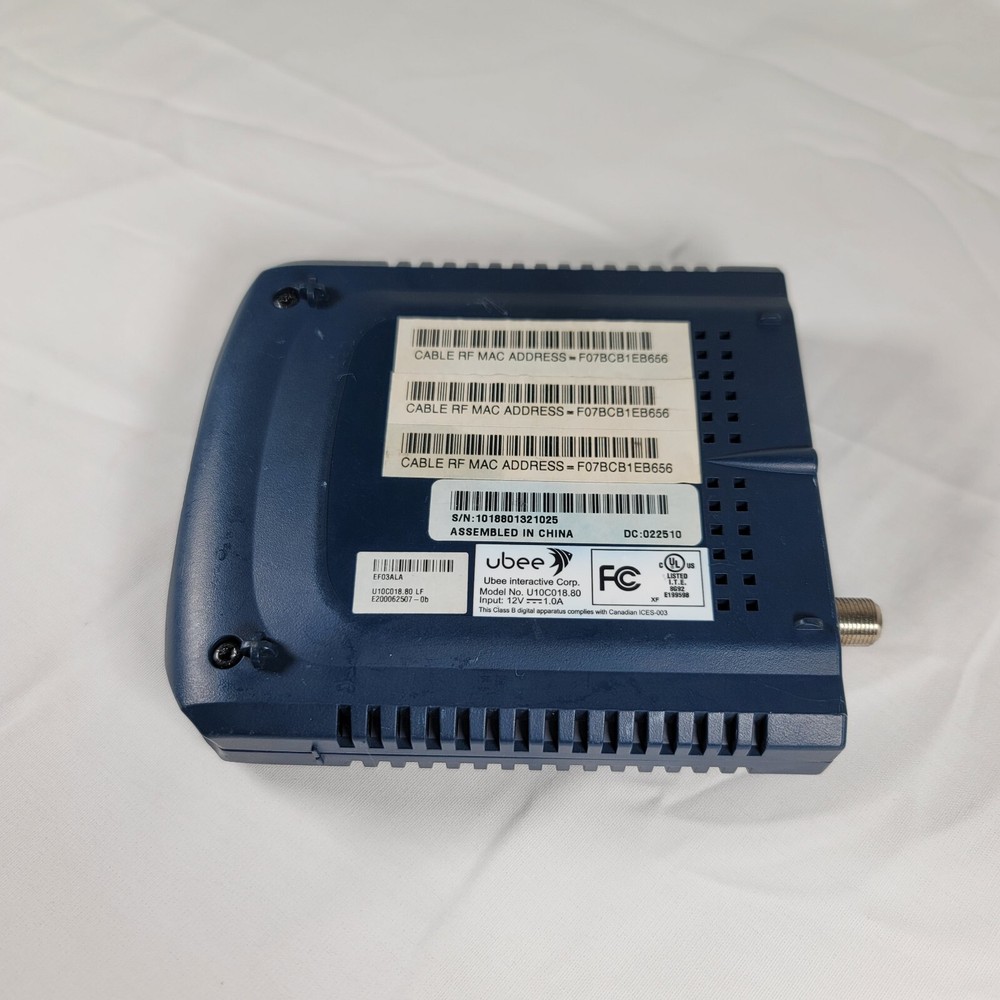 Ubee Cable Modem U10C018.89 - Modem ONLY