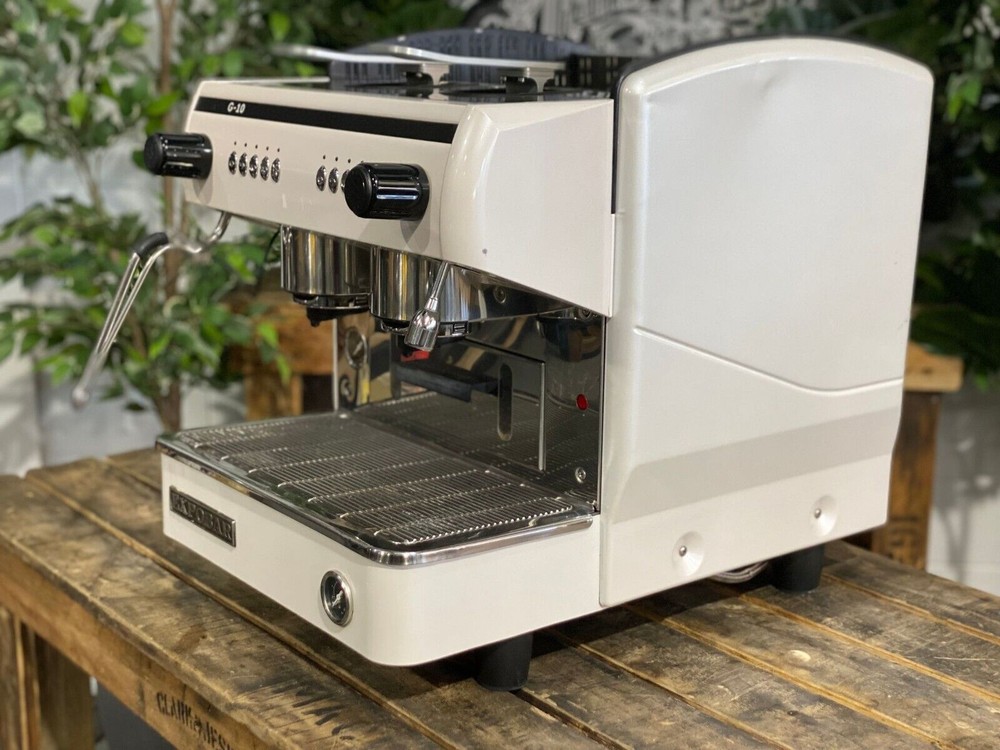 EXPOBAR G10 COMPACT CAPSULE 2 GROUP WHITE ESPRESSO COFFEE POD MACHINE