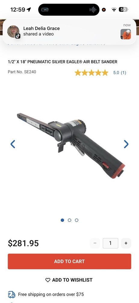 Silver Eagle Belt Sander SE240