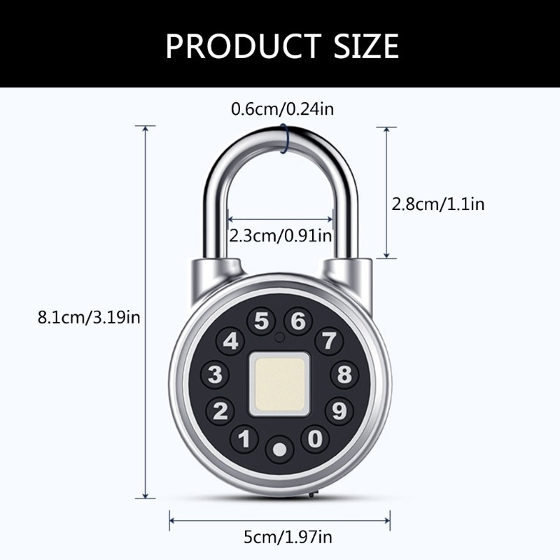 Electronic Lock with Low Power Consumption Easy Identification Fingerprint Lock