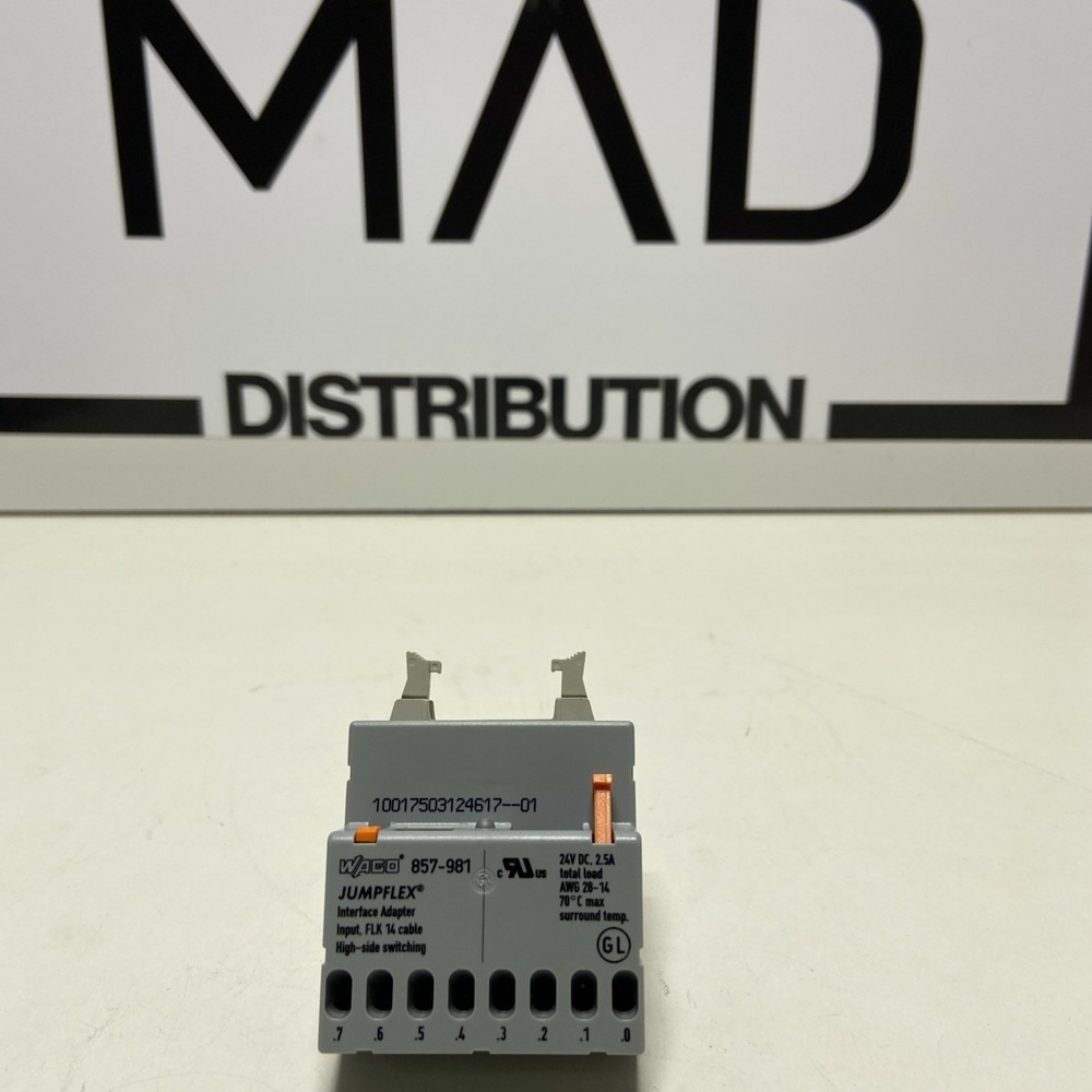 WAGO 857-981 Jumpflex Interface Adapter Input, FLK 14 Cable High-side Switching