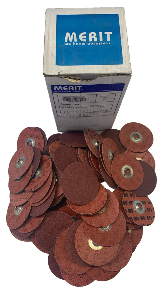 MERIT POWERLOCK SANDING DISC ***LOT OF 88***