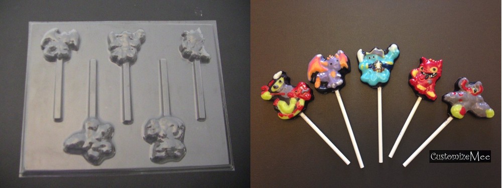 SKYLANDERS Lollipop Chocolate Soap Candy Gummy Mold
