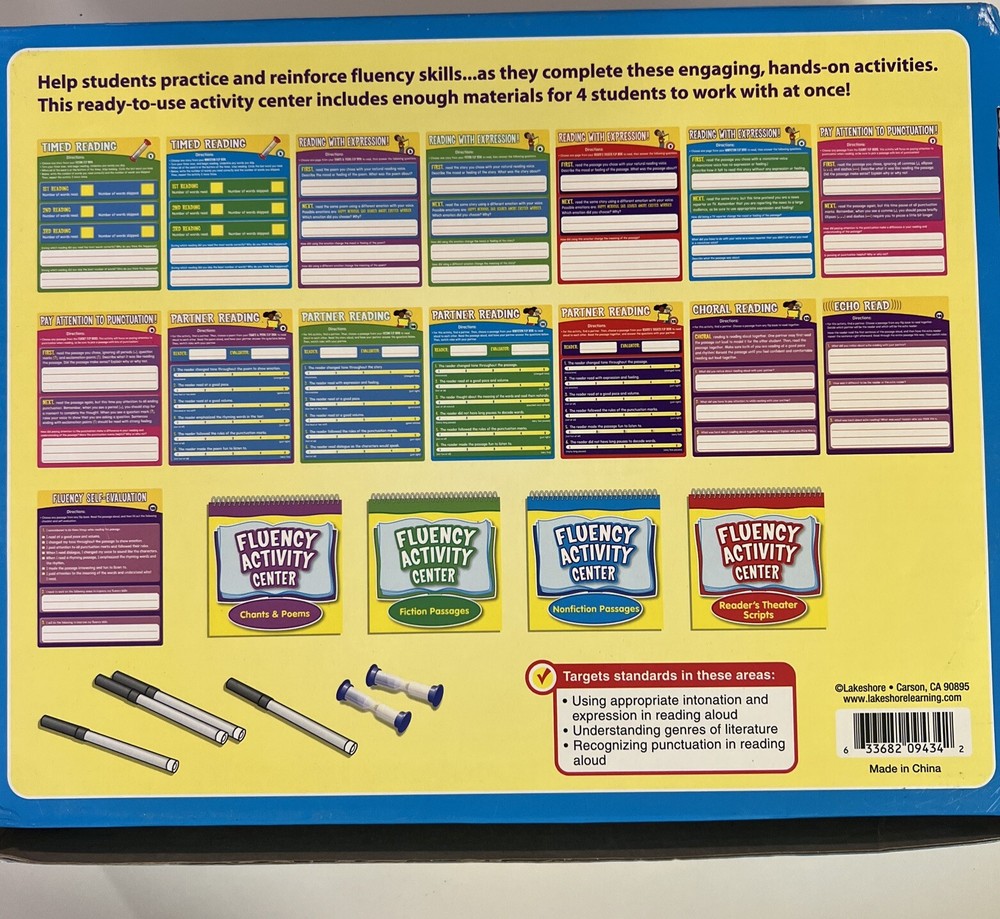 Lakeshore Learning Reading First Activity Center Fluency