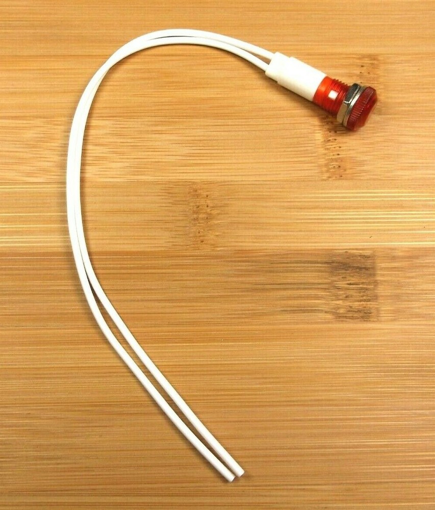 BBT 220 volt Red LED Low-Profile Indicator Light