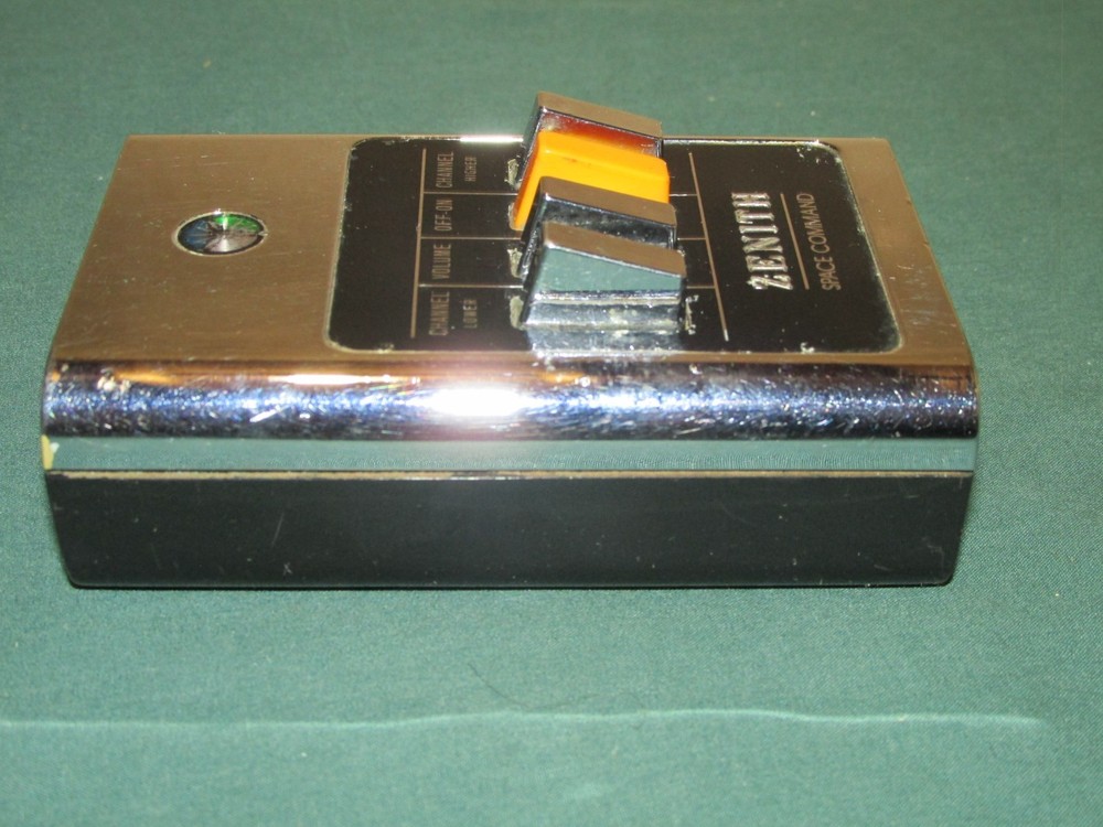 Vintage Zenith Space Command 4 Push Button TV Remote Control Television Clicker