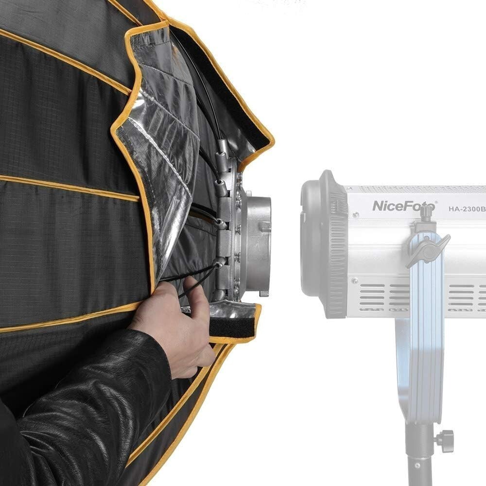 NiceFoto LED-Φ90g Deep Softbox With Grid 35.5" 90cm Bowens Studio Quick Release