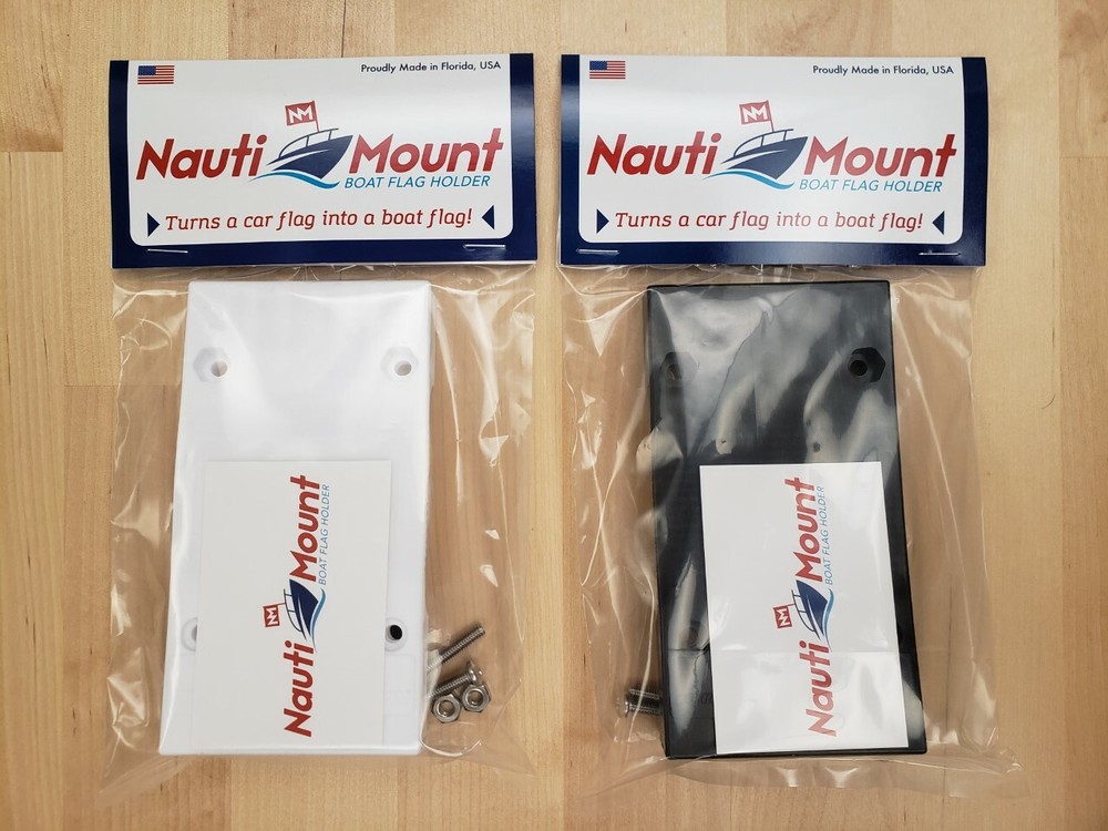 Boat Flag (White 2 - Pack) - Nauti Mount