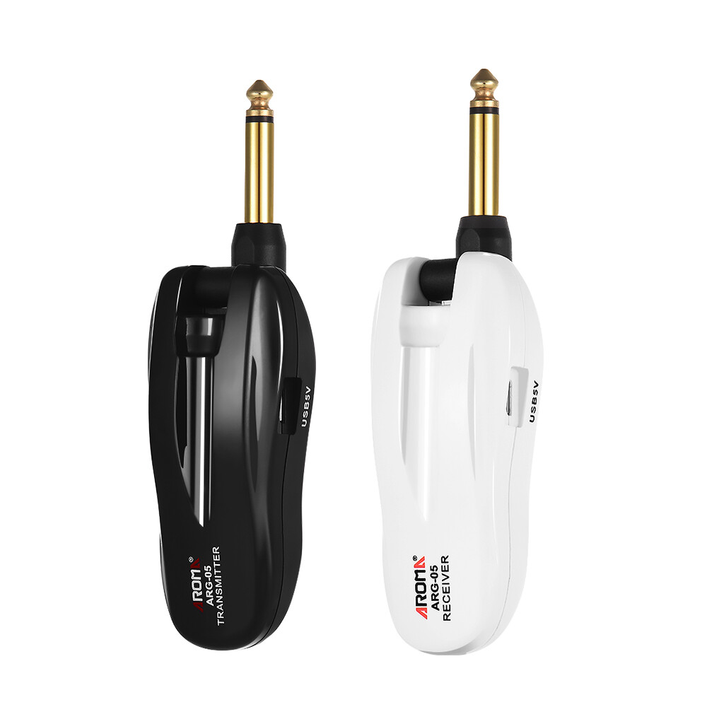 AROMA Wireless Guitar Transmitter Receiver Audio 5.8GHz 115ft 4 Channels