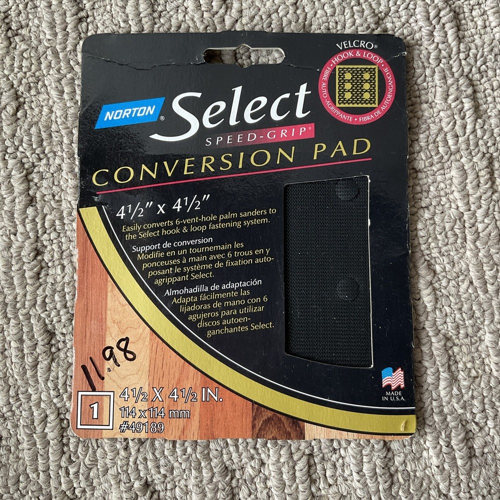 Hand Sander Conversion Pad 4.5” X 4.5”