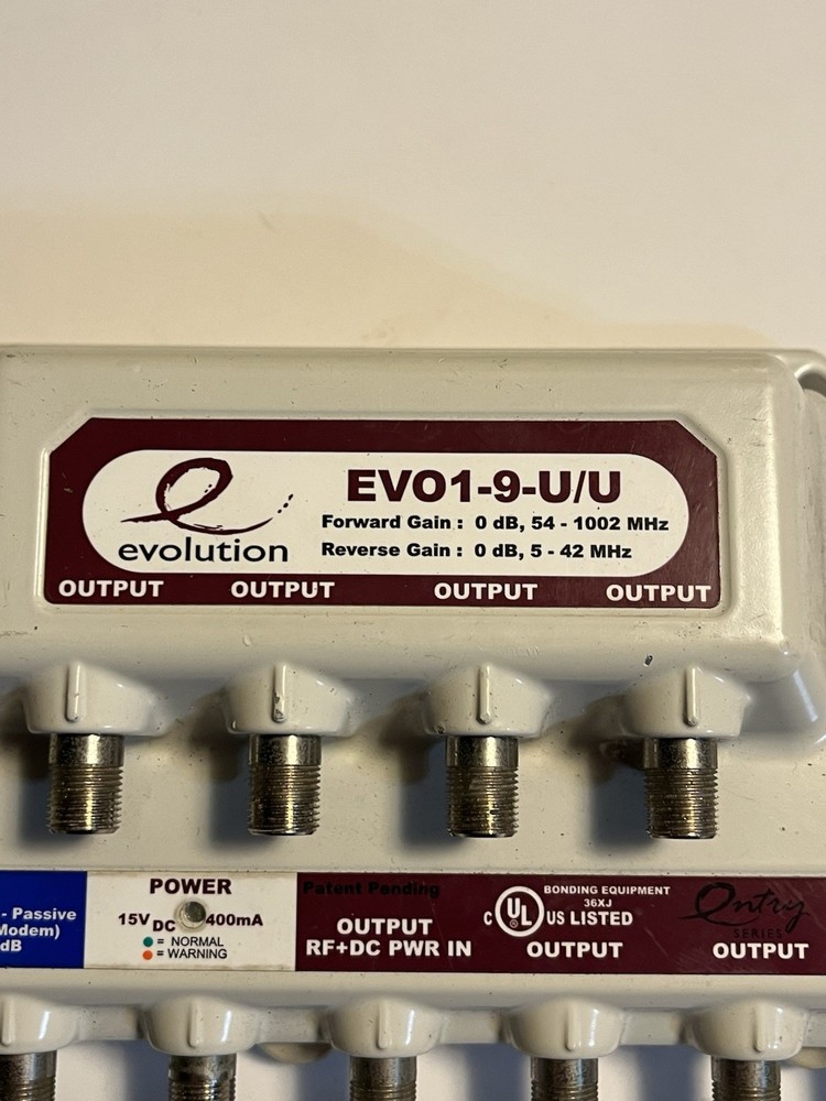 PPC EVO1-9-U/U Active Return CATV 9 Port Coax Preowned JC