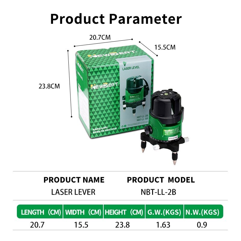 Self Leveling Laser Level Green Beam Horizontal Vertical Line Builder Tool
