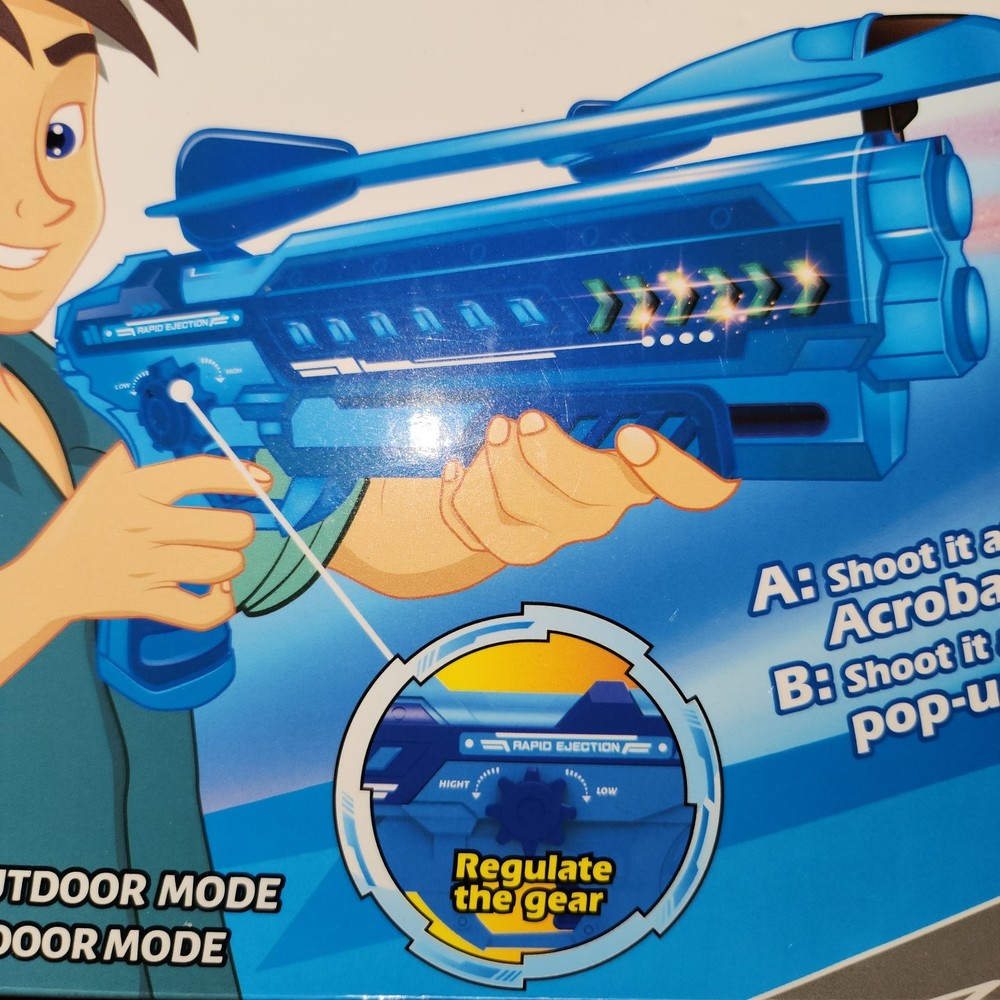 NEW Sunspin Foam Plain Launcher, Lights, Acrobatic Tricks, Control the Power