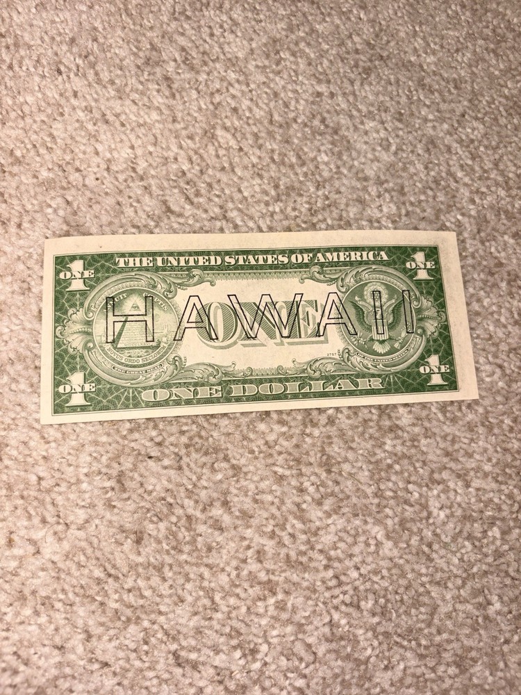 1935A $1 Silver Certificate Hawaii WWII Emergency Issue