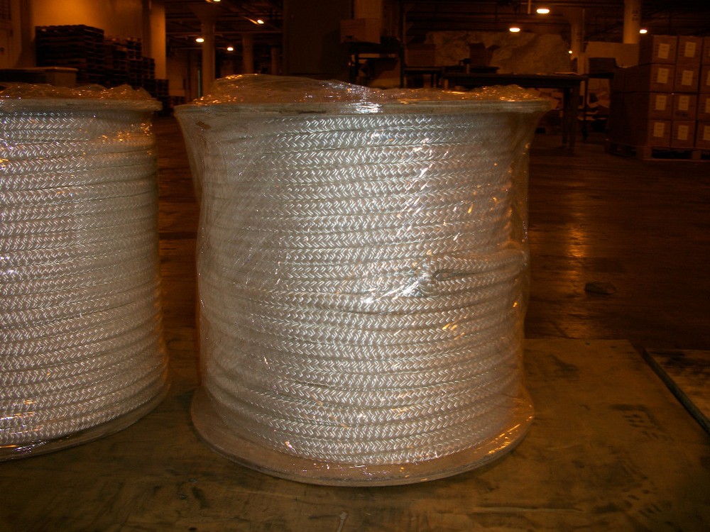 3/4" x 600' Double Braid cable pulling rope w/ 6" eyes on each end