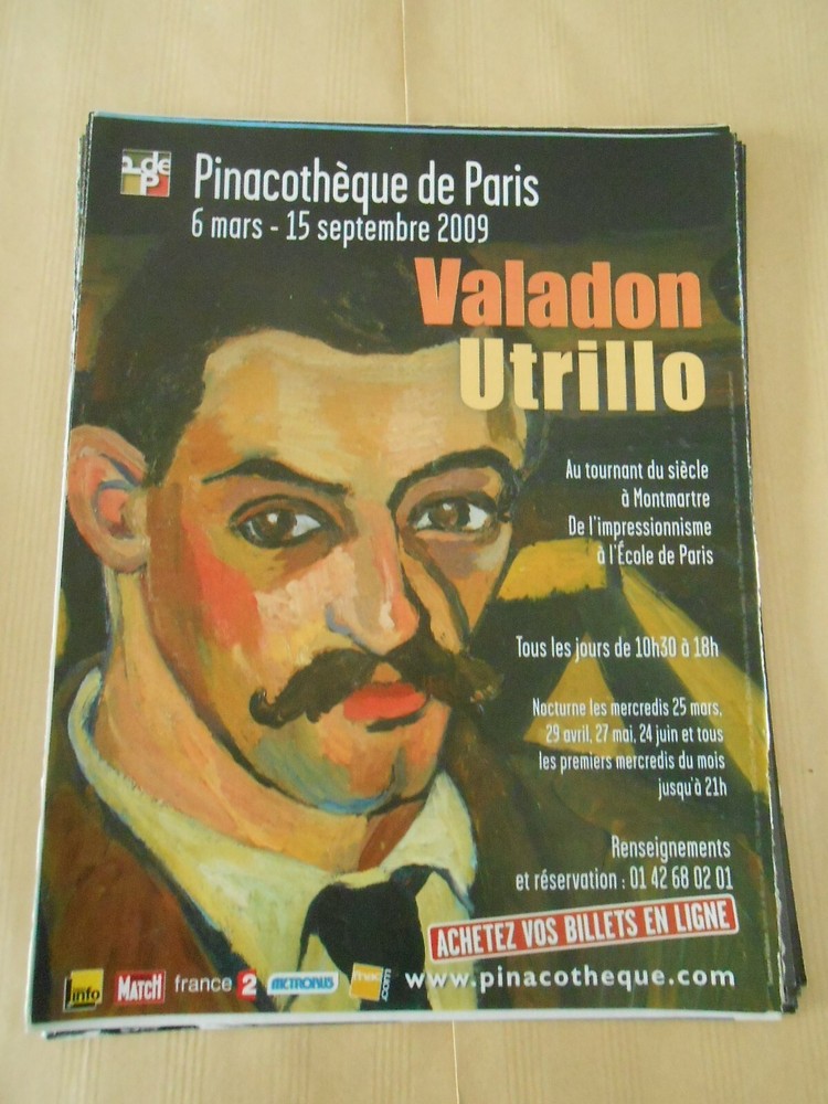 Advertising 2009 Advert Pinacothèque de Paris Valadon Utrillo
