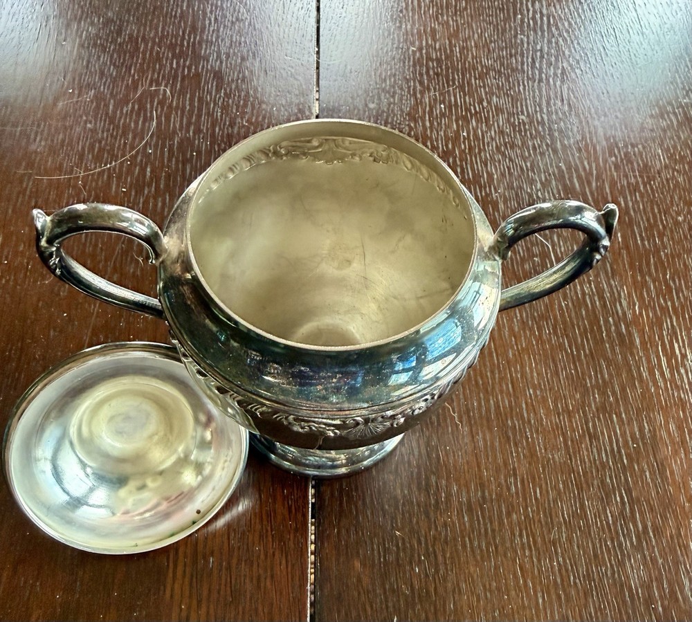 Vintage Four Piece Coffee Set - Silver Plated Over Copper