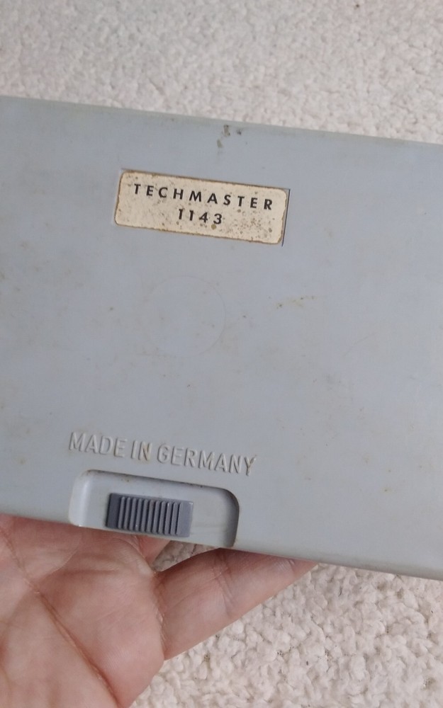 Post Techmaster Drafting Instruments 1143 w/ 12" Scale Wooden Ruler