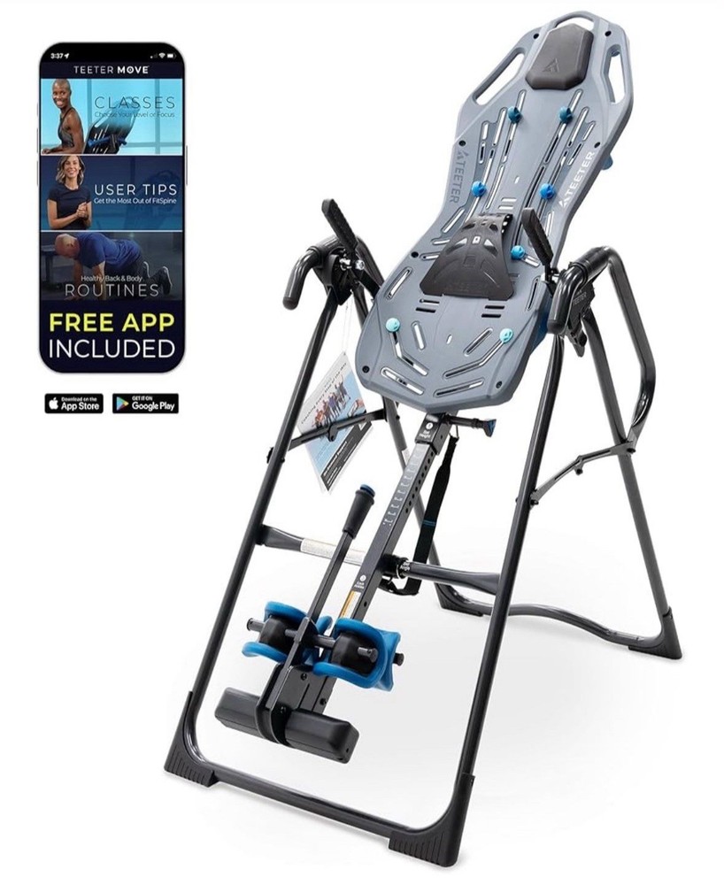 Teeter FitSpine X3 Inversion Table for Back Pain Relief, Deluxe