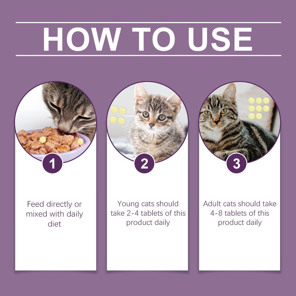 pound Taurine Tablets for Cats Pet Nutrital Supplements