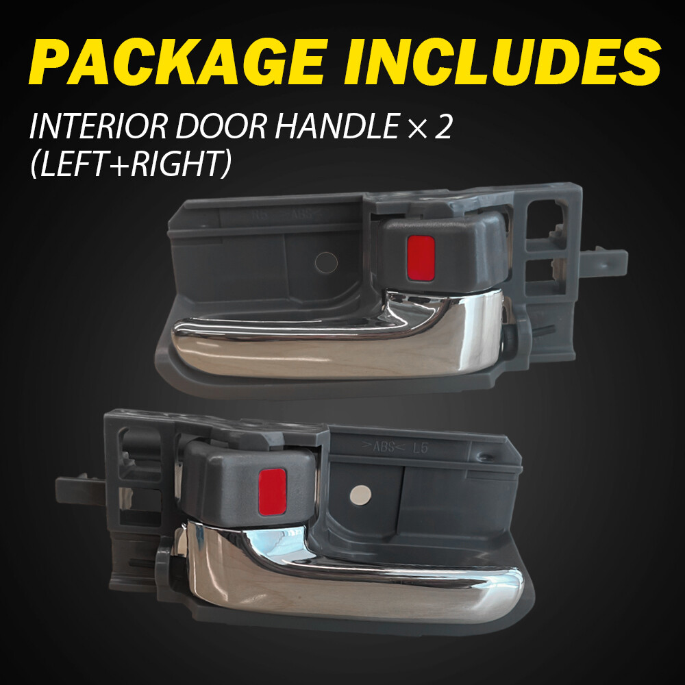 For 2003-2008 Toyota Corolla Inside Door Interior Handle Right Left Gray Chrome