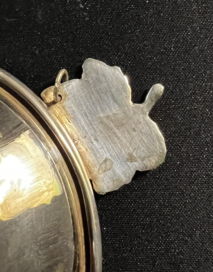 Silverplate Wine Funnel w/Grape Handle 6.5”