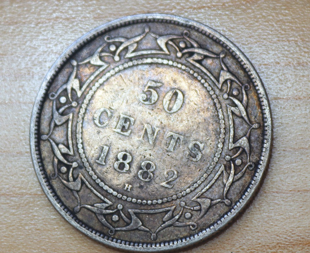 1882 Newfoundland 50 Cents Silver