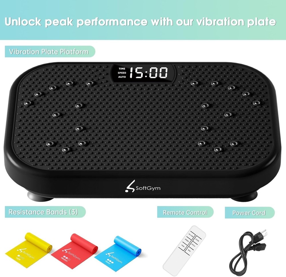 Vibration Plate Exercise Machine for Lymphatic Drainage, Power Vibrate Stand Sha