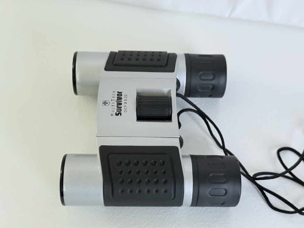 Multi Tech Survivor DCF 8X22 Binoculars With Carrying Case Lanyard
