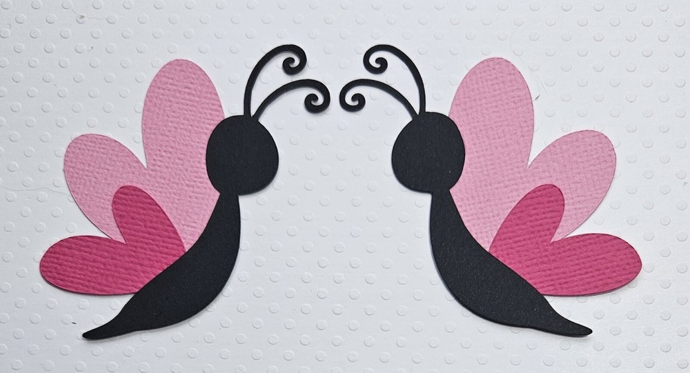 Love Bugs Valentines. Scrapbook, Card making Paper Piecing
