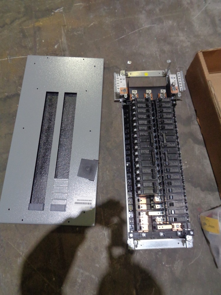 GE ABB AQF3421MTX lighting panelboard interior 3 phase breakers 125 AMP NEW