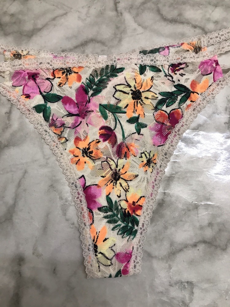 Victoria's Secret Thong String Double Strap Multicolor Panties X-Large Underware