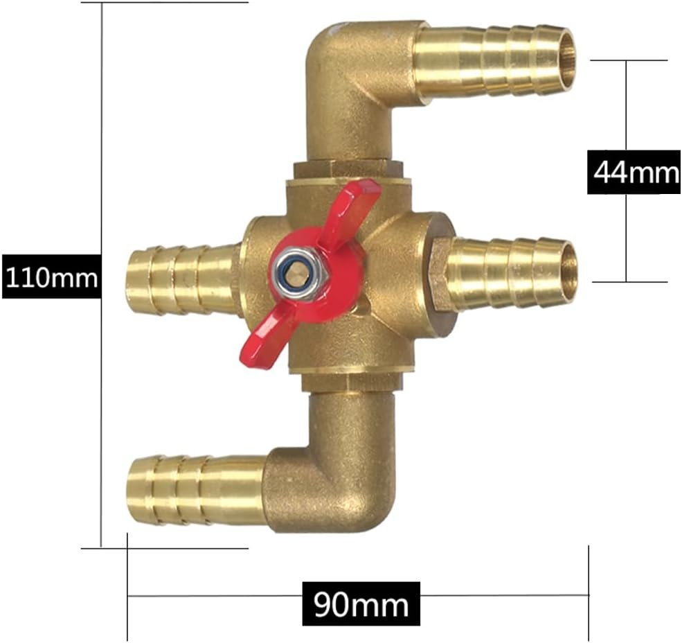 All Solid Brass Body Automobile Integrated 4-Way Heating Water Manual Control Va