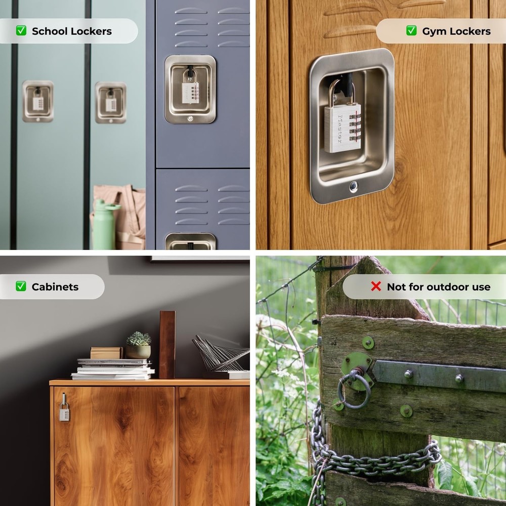 "TWO PACK" Master Lock 643D, Set Your Own Combination!