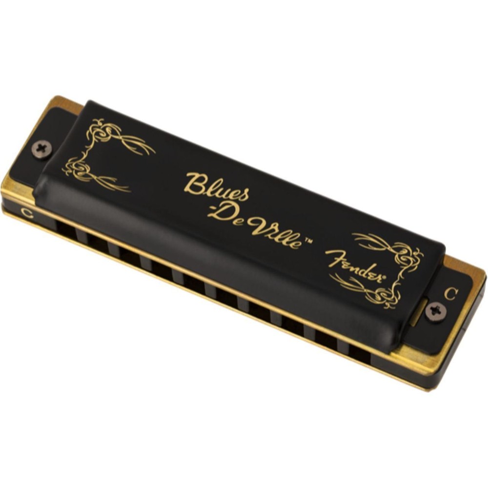 Fender Blues DeVille 10-Hole Diatonic Harmonica with Case, Key of E