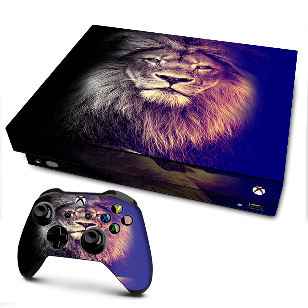 Xbox One X Console Skins Decal Wrap ONLY Proud Lion