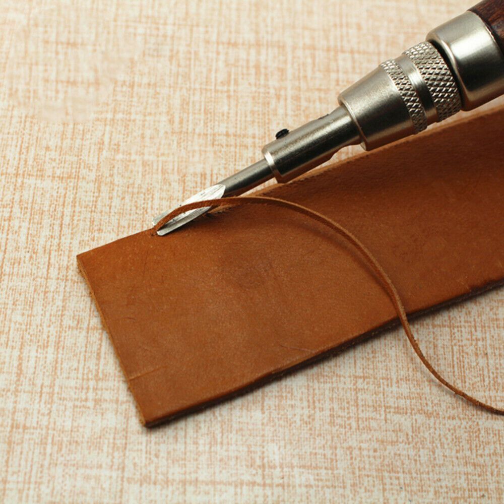 7Pcs Edge Stitching Groover Creaser Beveller Punch Leather Craft Tool Sewing Set