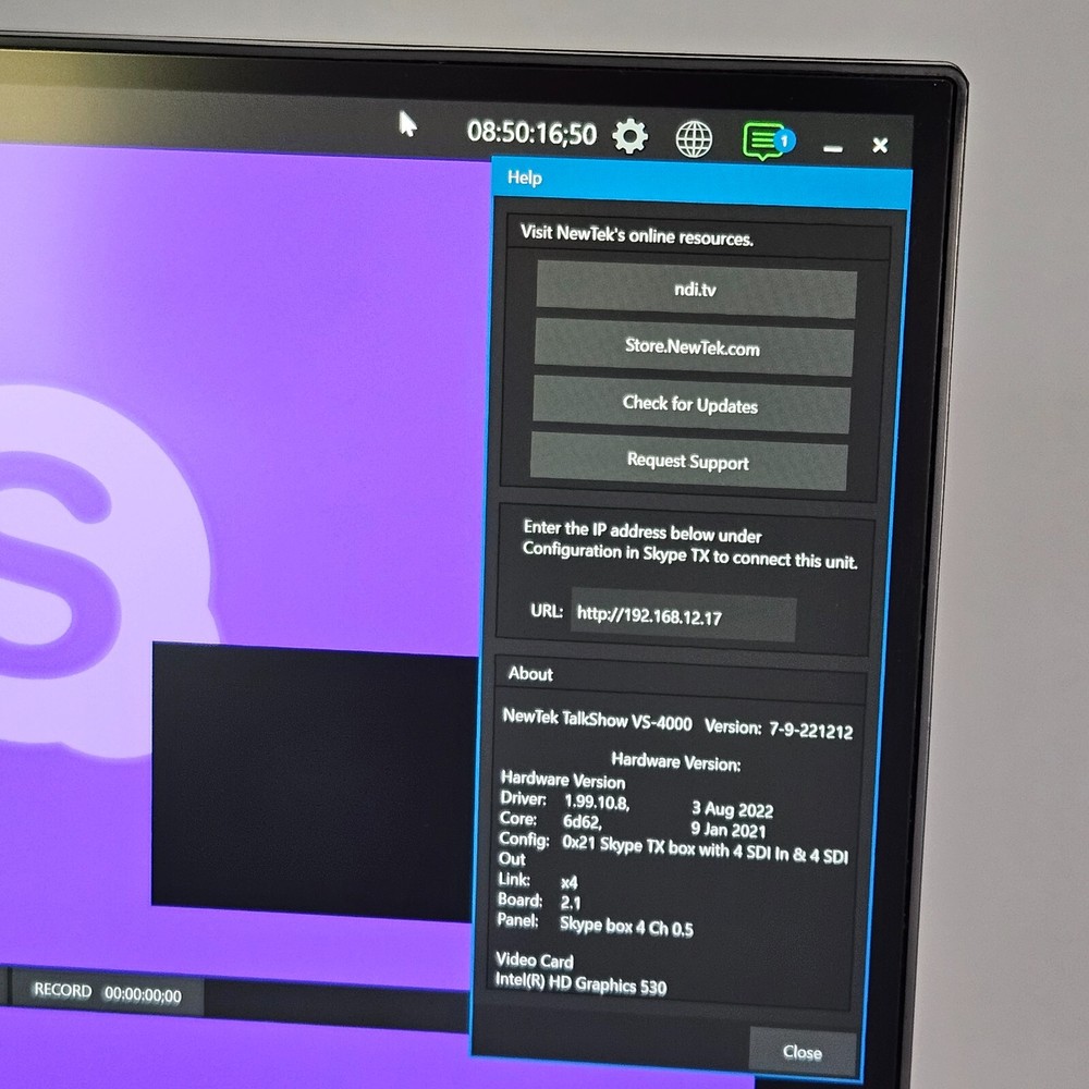 NewTek TalkShow VS 4000 Multi-Channel Video Calling System