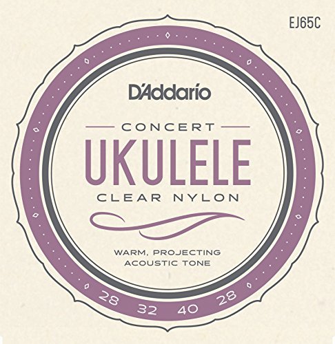 D'Addario EJ65C Pro-Arté Custom Extruded NylonUkulele Strings, Concert