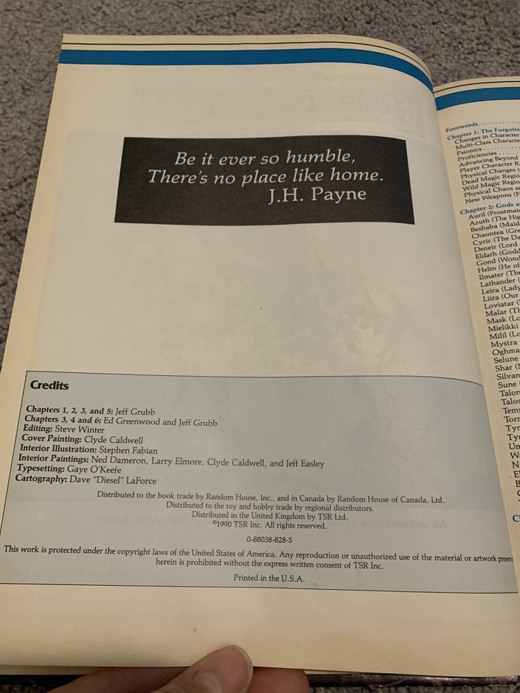 TSR Forgotten Realms Forgotten Realms Adventures 2106