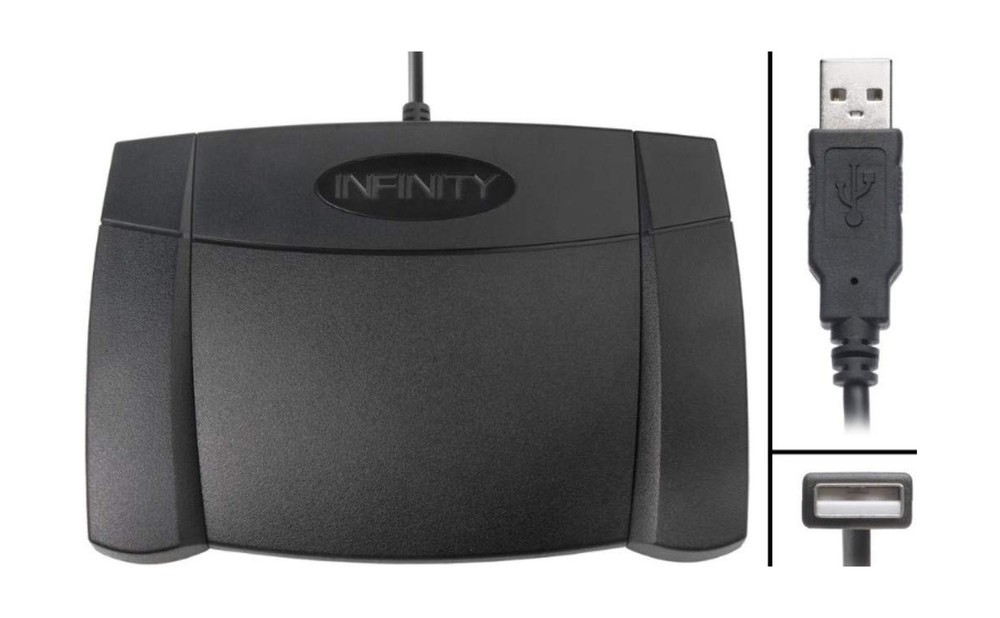 Executive Communication Systems Infinity 3 USB Foot Pedal Control with Comput...