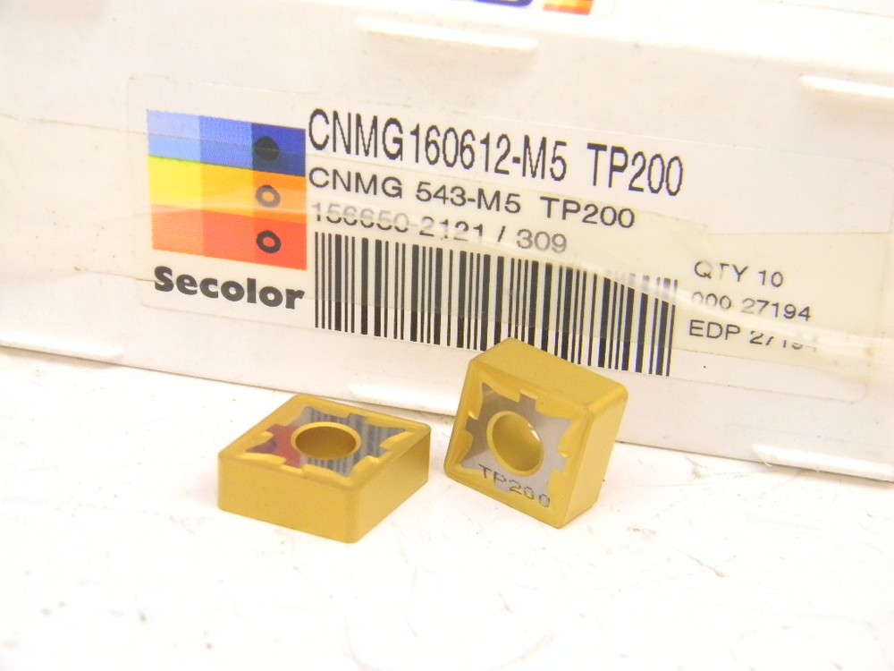 New Surplus 10pcs. CNMG 543-M5 Grade: TP200 Seco Carbide Inserts