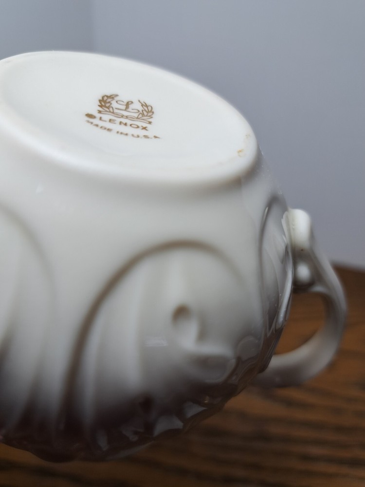 Lenox Creamer Woodland Cabbage Design