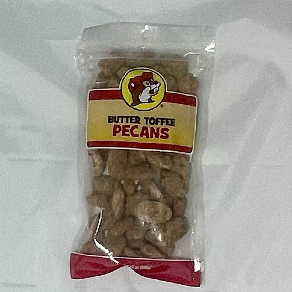 Buc-ee’s Butter Toffee Pecans 12 Ounces snacks