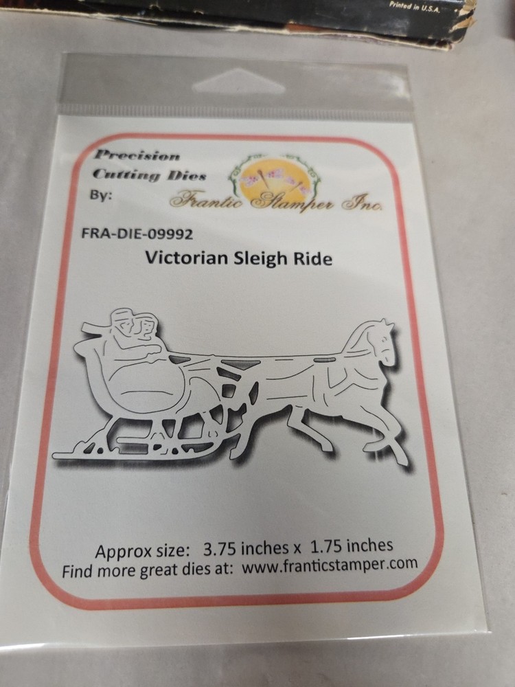 Precision Cutting Dies (Frantic Stamper) Victorian Sleigh Ride