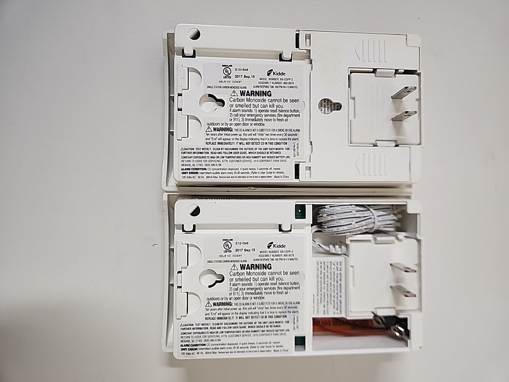 2-PACK: Kidde Plug-in Carbon Monoxide Detector Battery Back-Up Digital Display